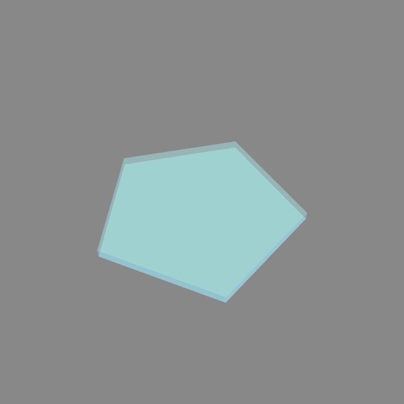 Custom Cut Glass - Pentagon