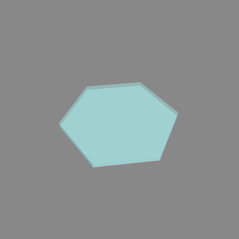 Custom Hexagon Glass — Cut to Size
