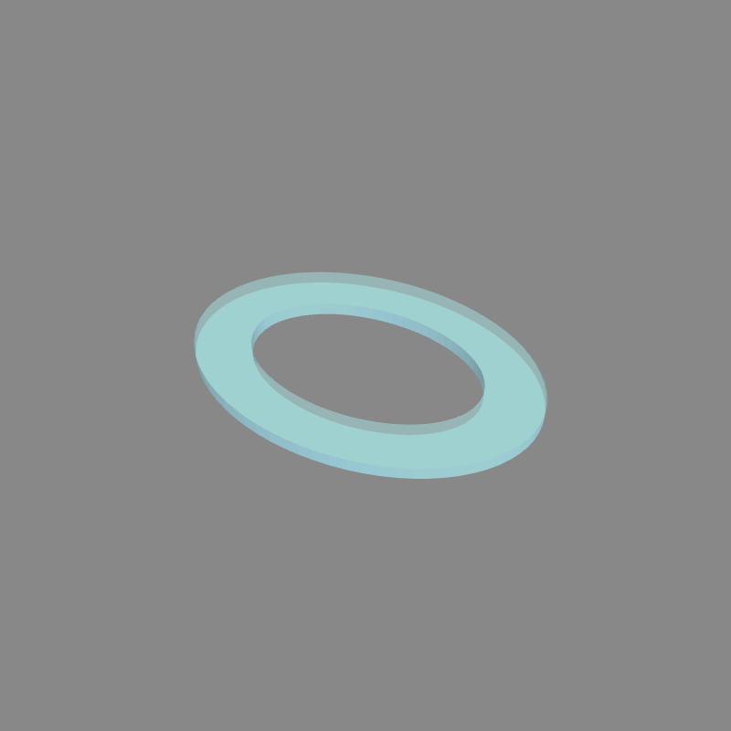 Custom Cut Glass - Oval Ring