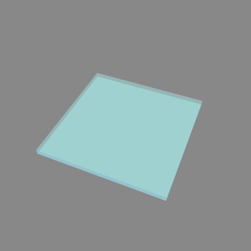 Custom Square Glass — Cut to Size