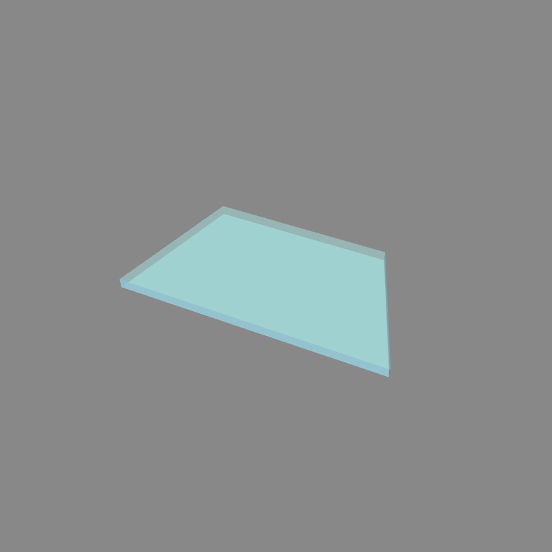 Custom Cut Glass - Trapezoid