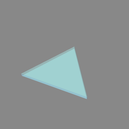 Custom Cut Glass - Triangle